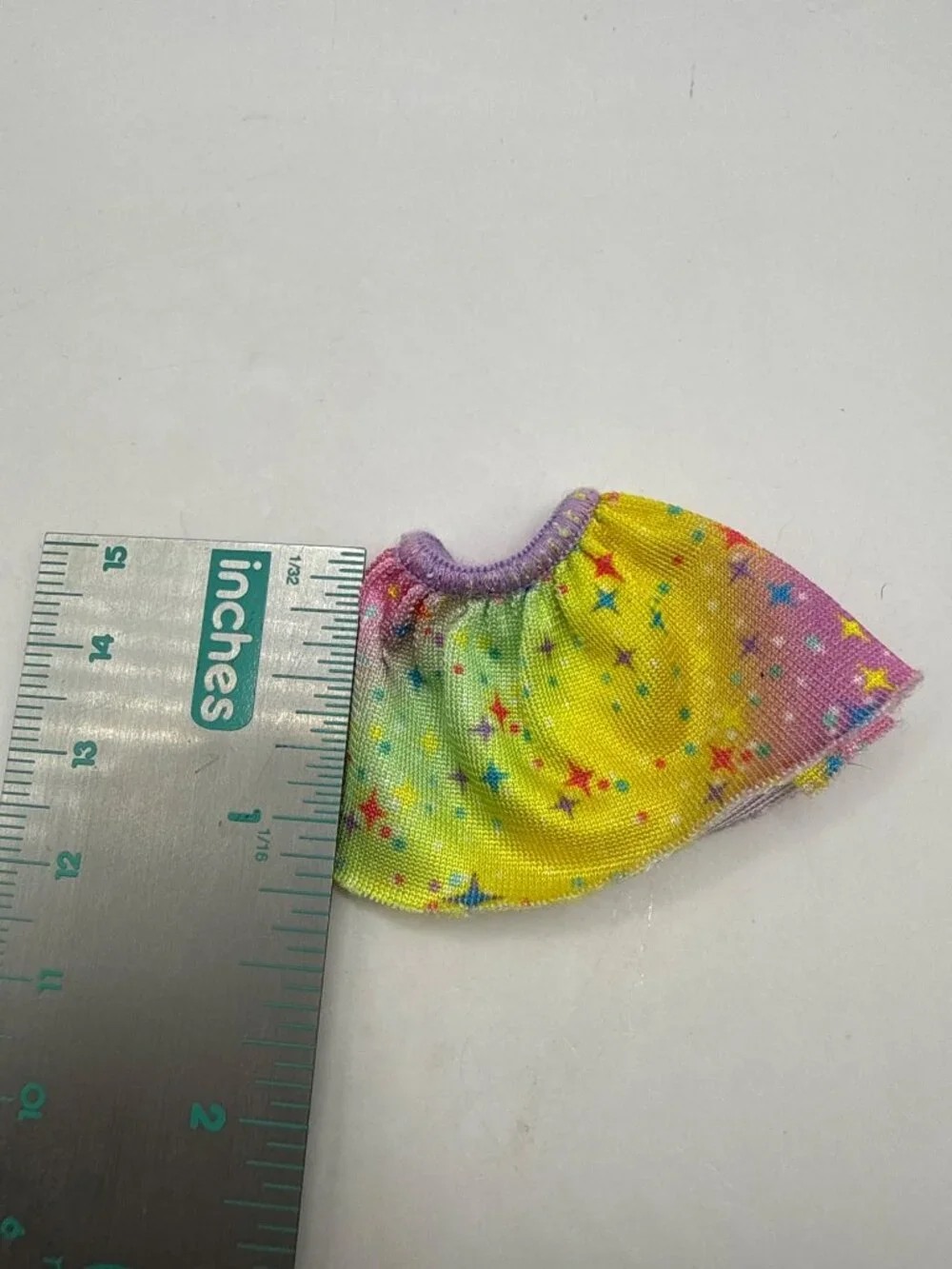Y2K Rainbow Star Print Doll Skirt Pastel Magic Girl Kidcore Fairycore
